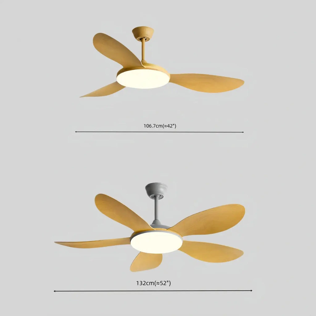 Modern Ceiling Fan Light — Integrated LED for Living Room, Bedroom, Kitchen - Flindria