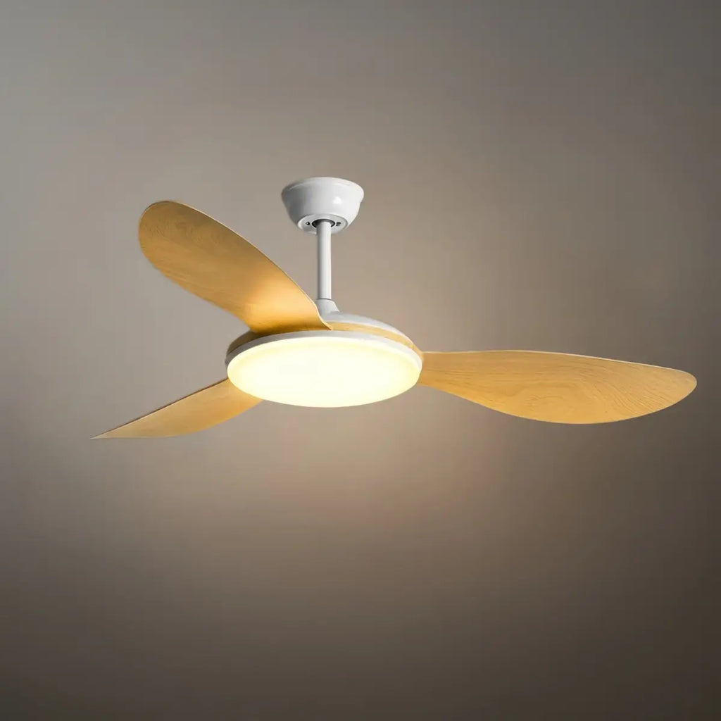 Modern Ceiling Fan Light — Integrated LED for Living Room, Bedroom, Kitchen - Flindria