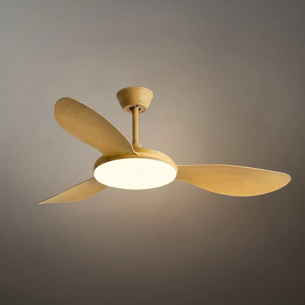 Modern Ceiling Fan Light — Integrated LED for Living Room, Bedroom, Kitchen - Flindria