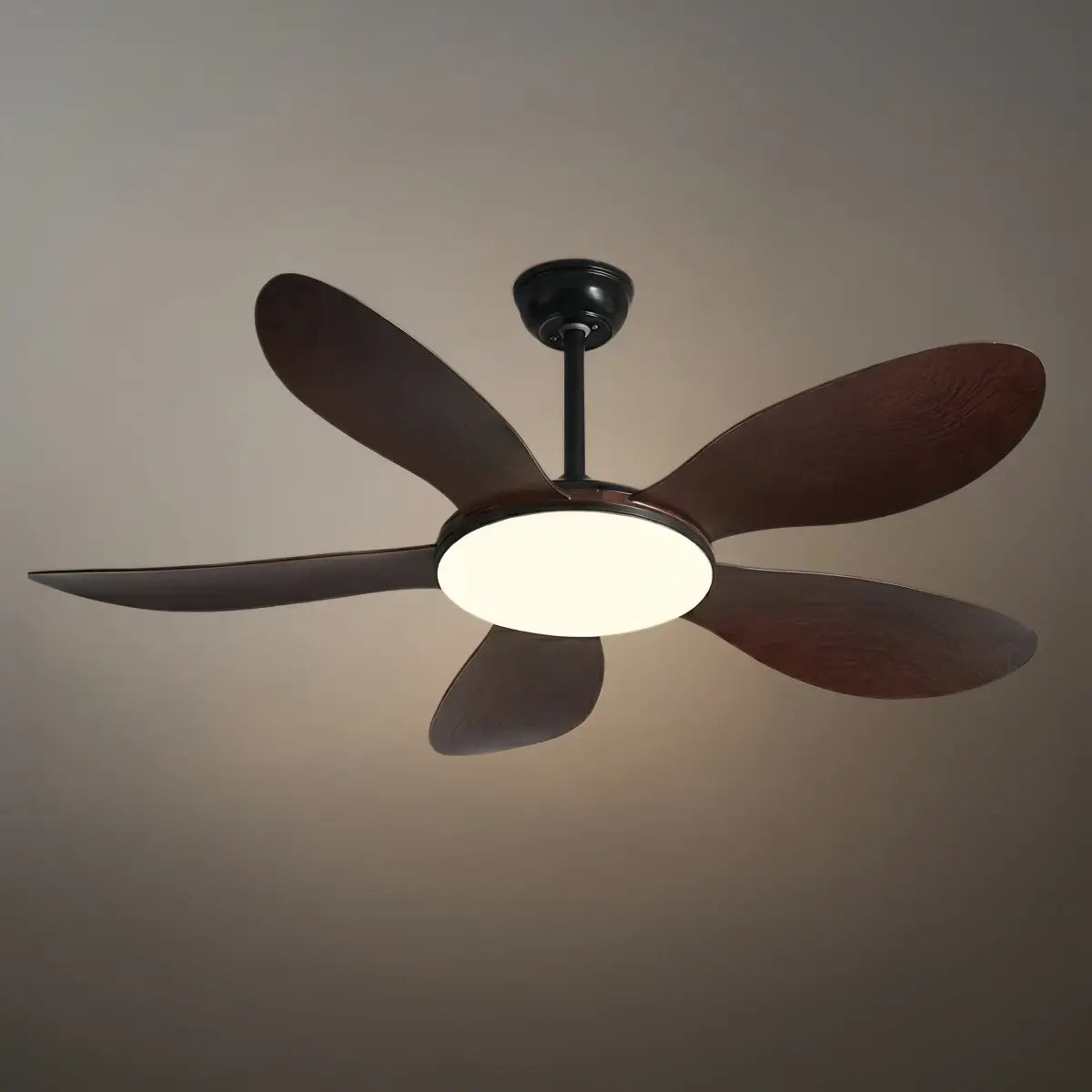 Modern Ceiling Fan Light — Integrated LED for Living Room, Bedroom, Kitchen - Flindria