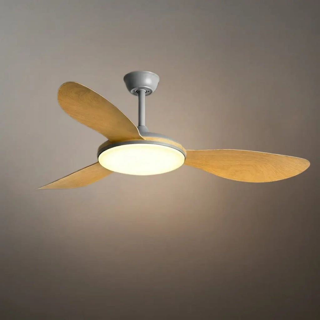Modern Ceiling Fan Light — Integrated LED for Living Room, Bedroom, Kitchen - Flindria