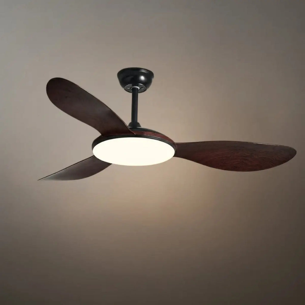 Modern Ceiling Fan Light — Integrated LED for Living Room, Bedroom, Kitchen - Flindria