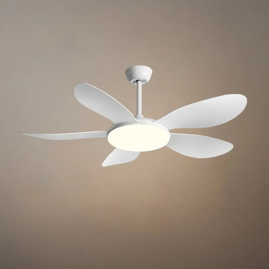 Modern Ceiling Fan Light — Integrated LED for Living Room, Bedroom, Kitchen - Flindria