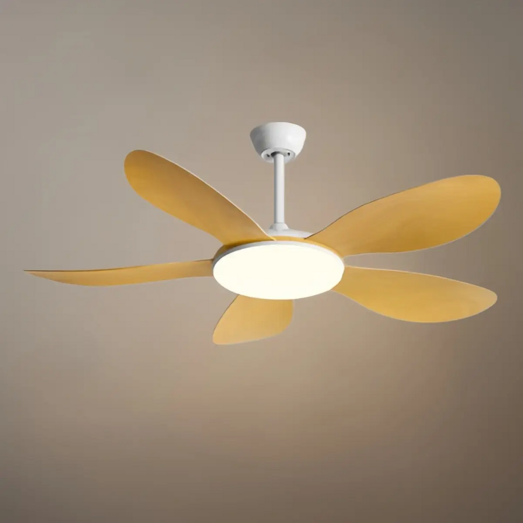 Modern Ceiling Fan Light — Integrated LED for Living Room, Bedroom, Kitchen - Flindria