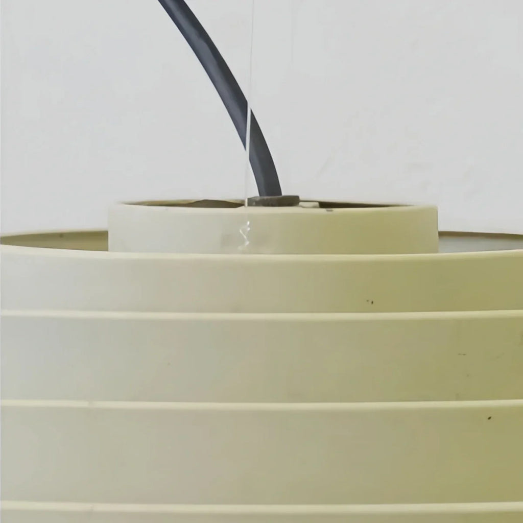 Geometric Tiered Pendant Light -- Metal White or Black for Kitchen Dining Room - Flindria