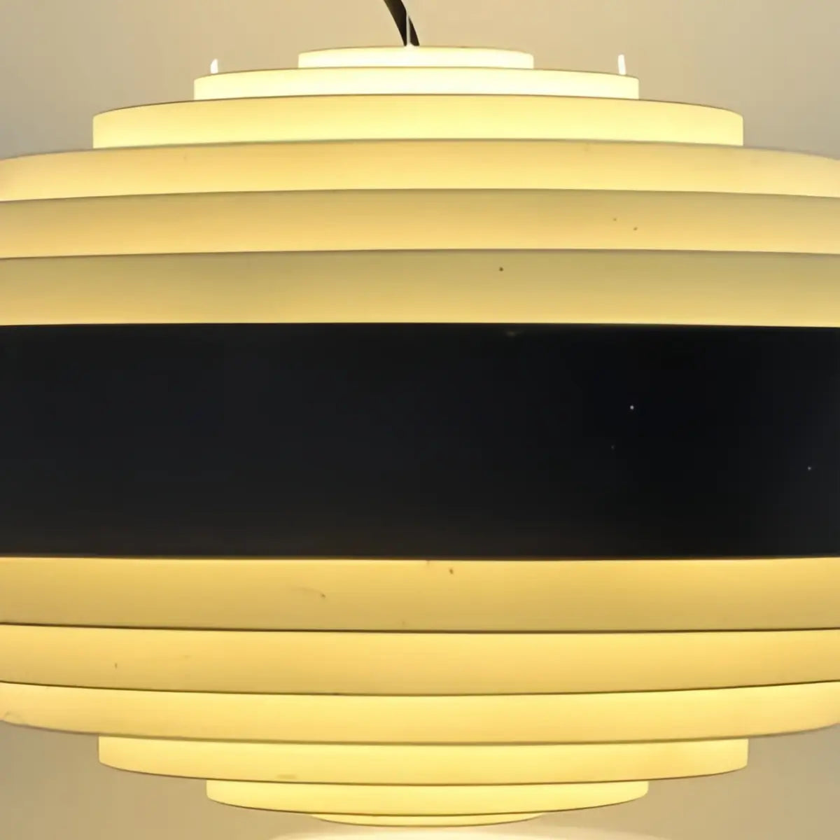 Geometric Tiered Pendant Light -- Metal White or Black for Kitchen Dining Room - Flindria