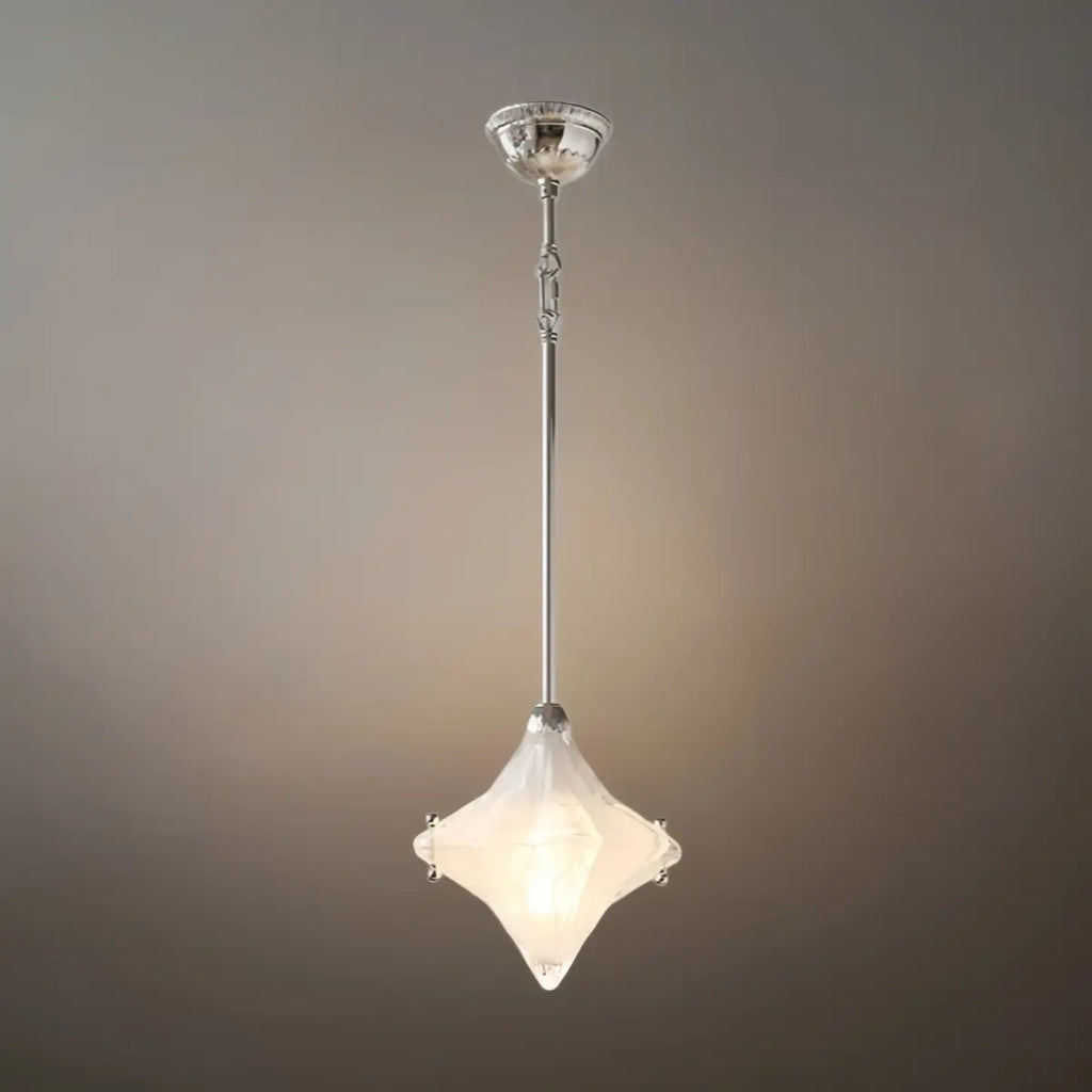 Modern Star Pendant Light – Brass Glass Silver/Gold for Bedroom / Kitchen / Dining Room - Flindria