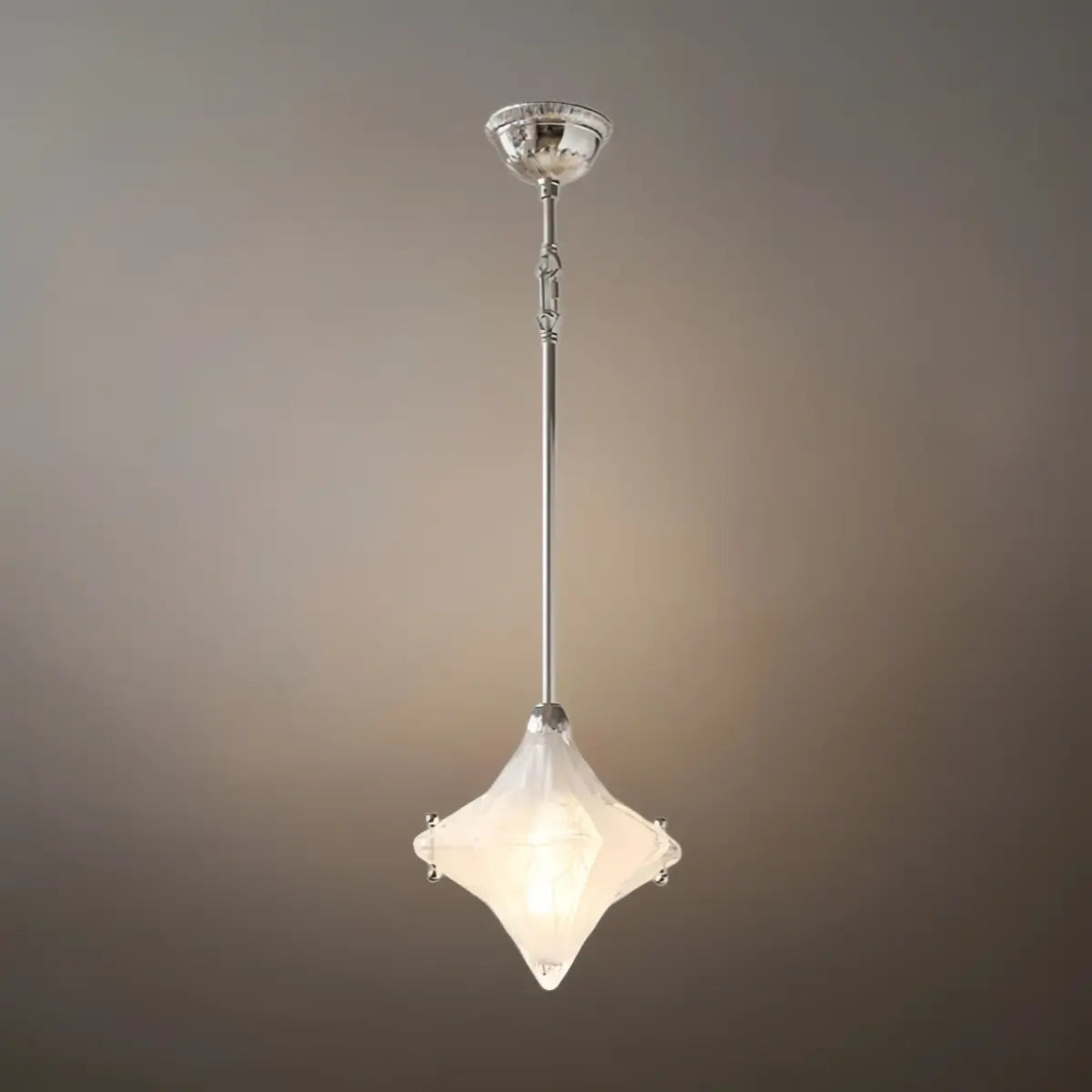 Modern Star Pendant Light – Brass Glass Silver/Gold for Bedroom / Kitchen / Dining Room - Flindria