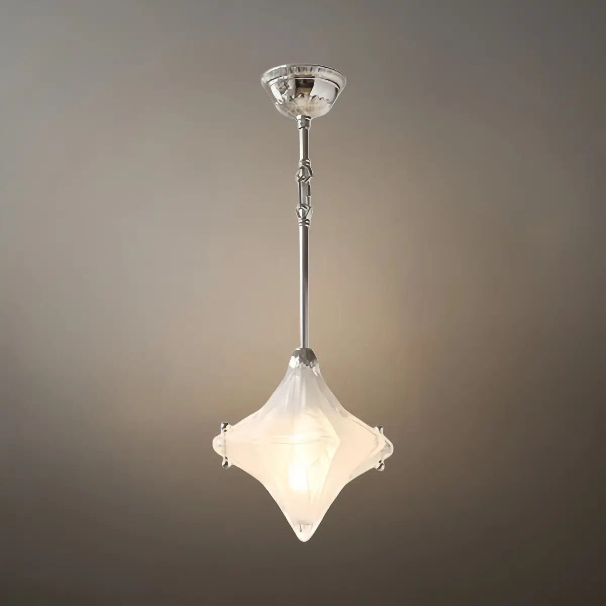 Modern Star Pendant Light – Brass Glass Silver/Gold for Bedroom / Kitchen / Dining Room - Flindria