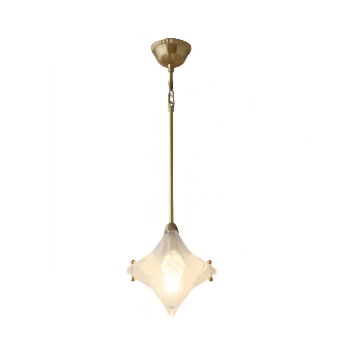 Modern Star Pendant Light – Brass Glass Silver/Gold for Bedroom / Kitchen / Dining Room - Flindria