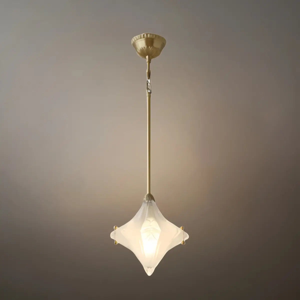 Modern Star Pendant Light – Brass Glass Silver/Gold for Bedroom / Kitchen / Dining Room - Flindria
