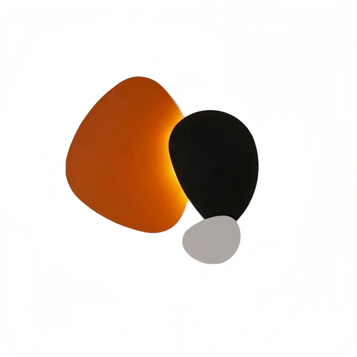 Art Deco Skulpturale Wandleuchte – Orange+Schwarz/Blau für Wohnzimmer/Schlafzimmer – Flindria