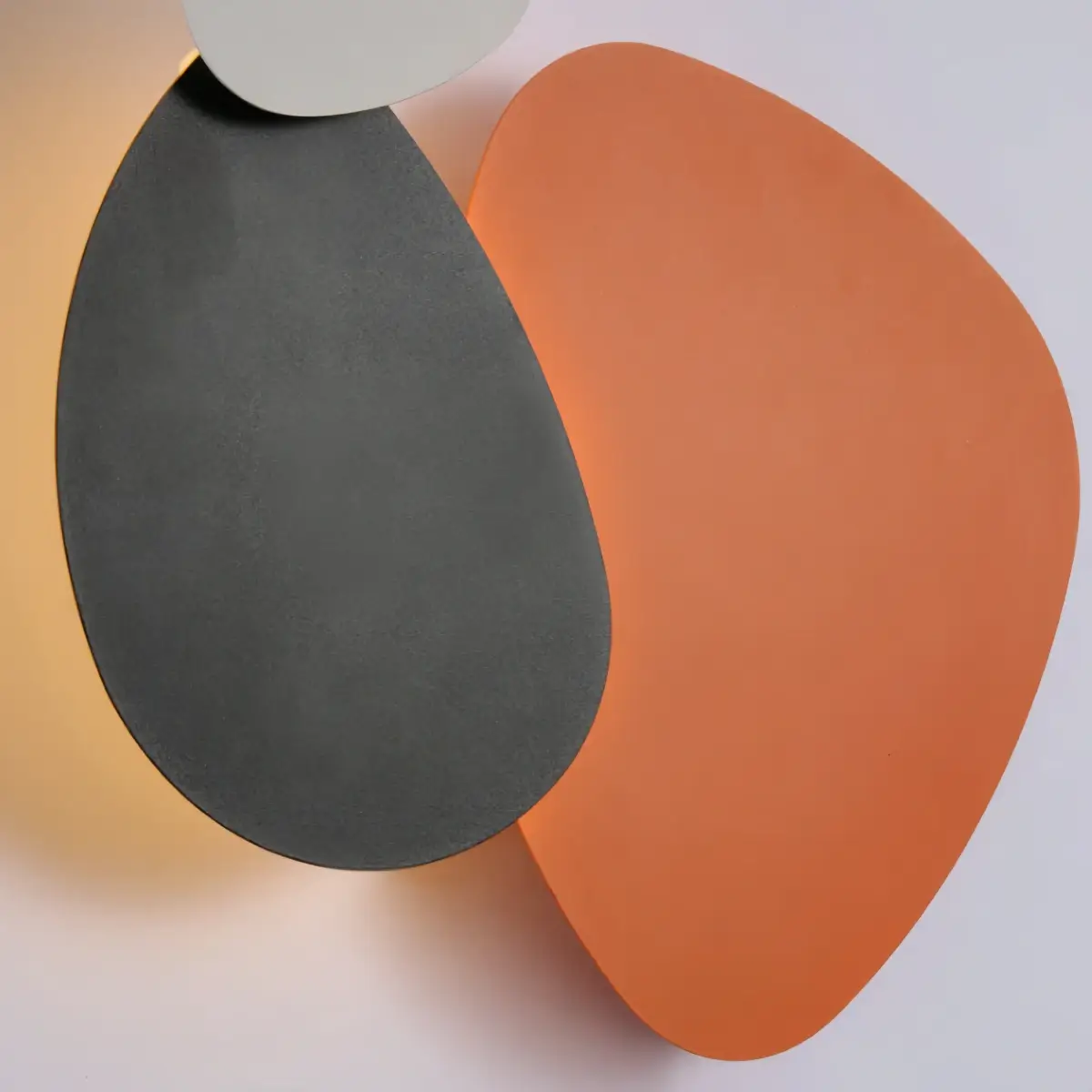 Art Deco Skulpturale Wandleuchte – Orange+Schwarz/Blau für Wohnzimmer/Schlafzimmer – Flindria
