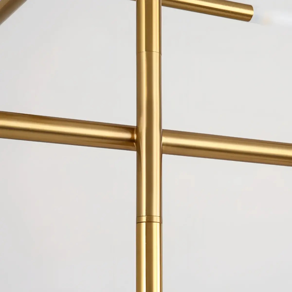 Modern Stick Chandelier -- Metal Gold or Black for Living Room Dining Room - Flindria