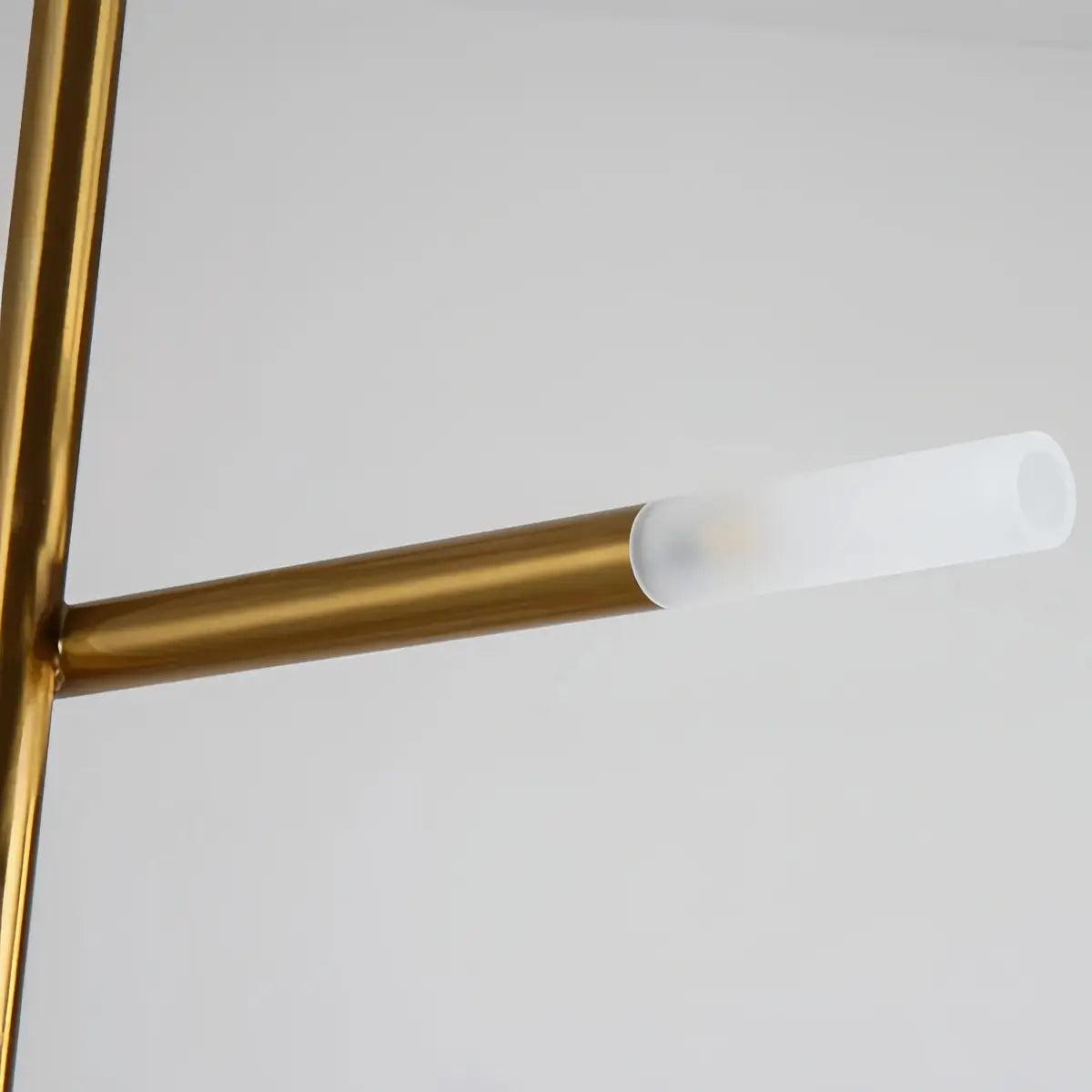 Modern Stick Chandelier -- Metal Gold or Black for Living Room Dining Room - Flindria