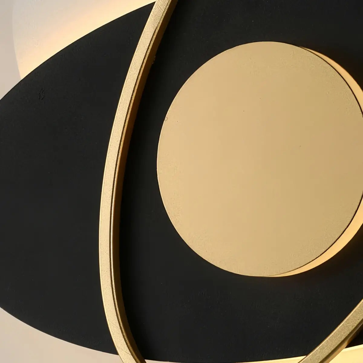 Modern Oval Wall Lamp – Frosted Glass Brass Black/White for Bedroom / Living Room - Flindria