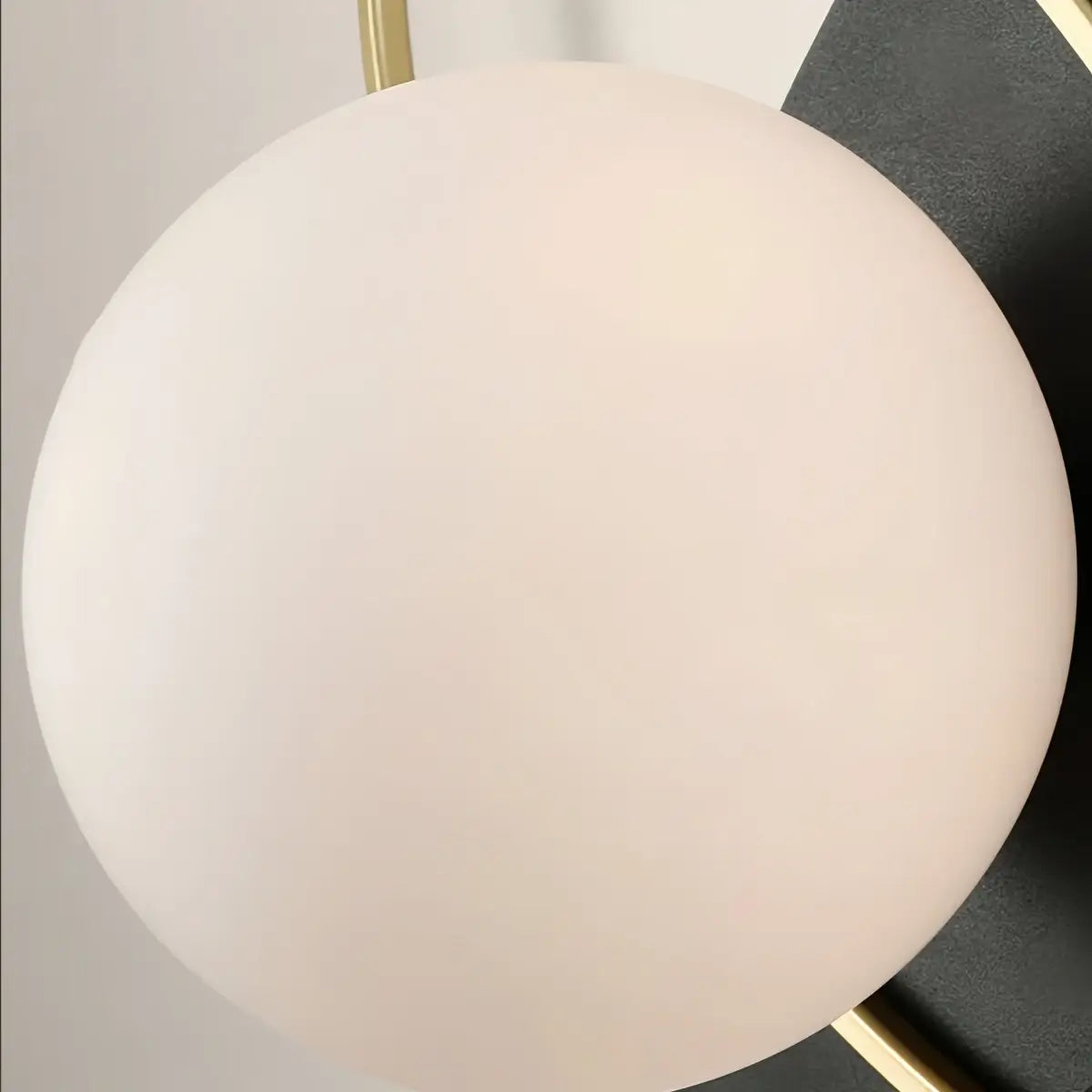 Modern Oval Wall Lamp – Frosted Glass Brass Black/White for Bedroom / Living Room - Flindria
