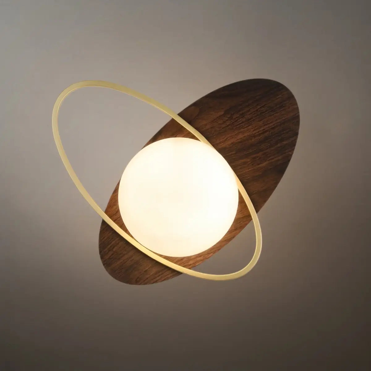 Modern Oval Wall Lamp – Frosted Glass Brass Black/White for Bedroom / Living Room - Flindria