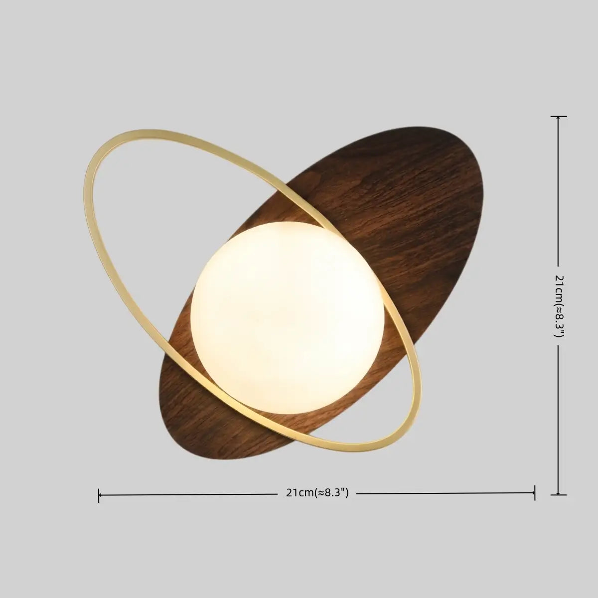 Modern Oval Wall Lamp – Frosted Glass Brass Black/White for Bedroom / Living Room - Flindria