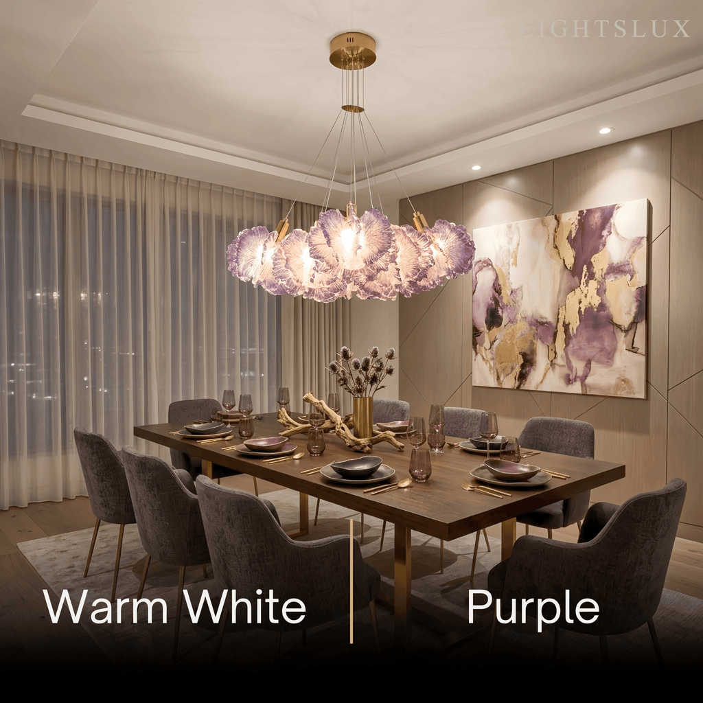 Modern Cloud Chandelier -- Colorful Acrylic White/Red/Purple/Blue for Dining Room - Flindria
