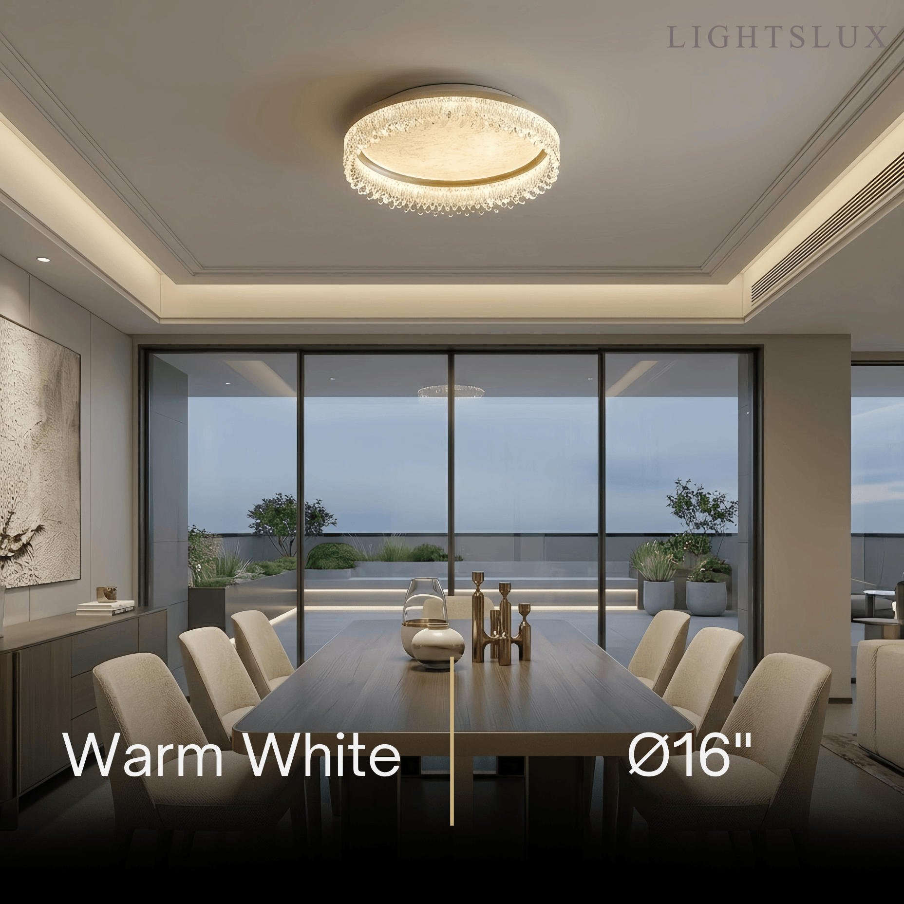 Modern Gold Flush Mount Ceiling Light -- Acrylic & Metal for Bedroom - Flindria
