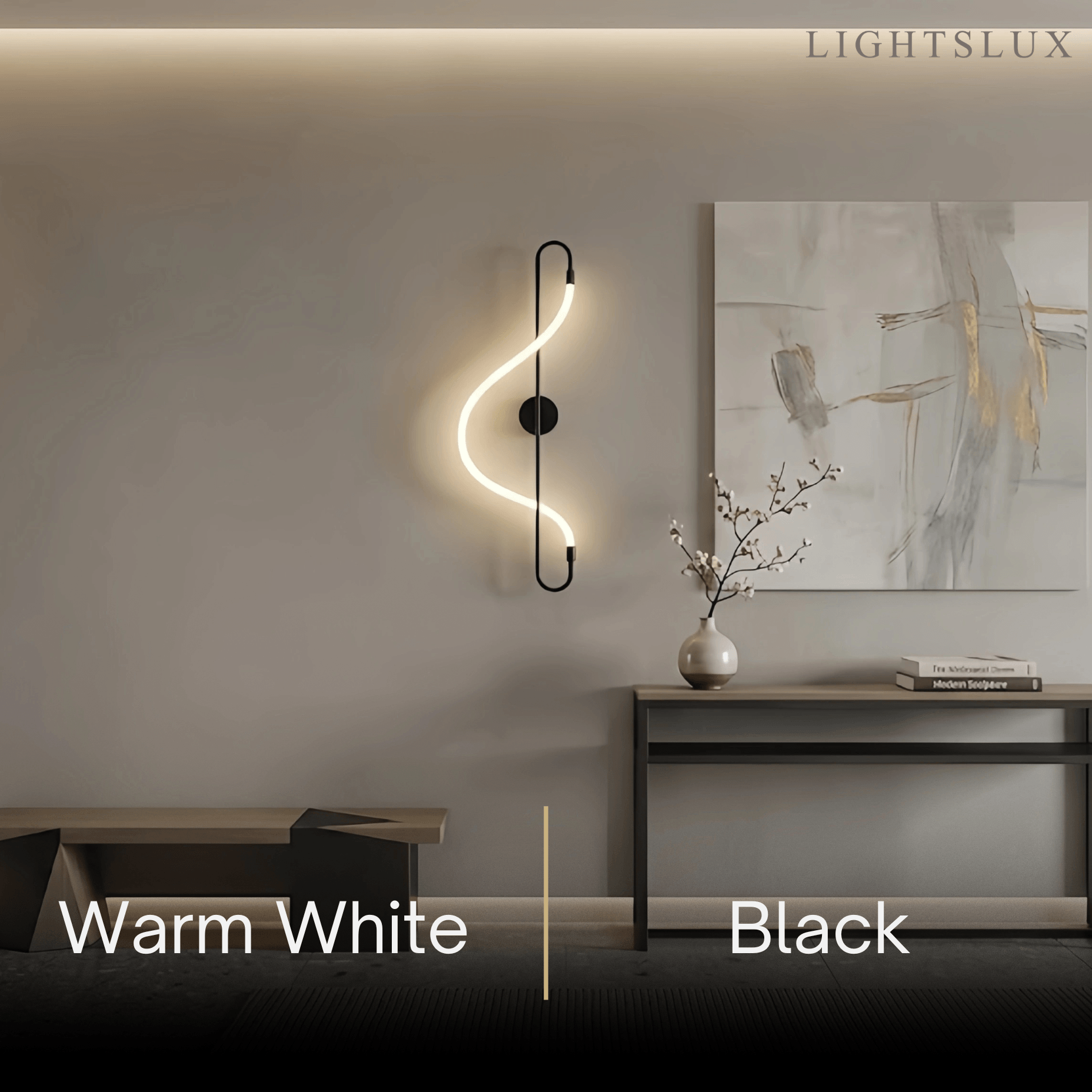 Artistic Musical Note Wall Lamp – Gold/Black Metal for Living Room / Bedroom - Flindria