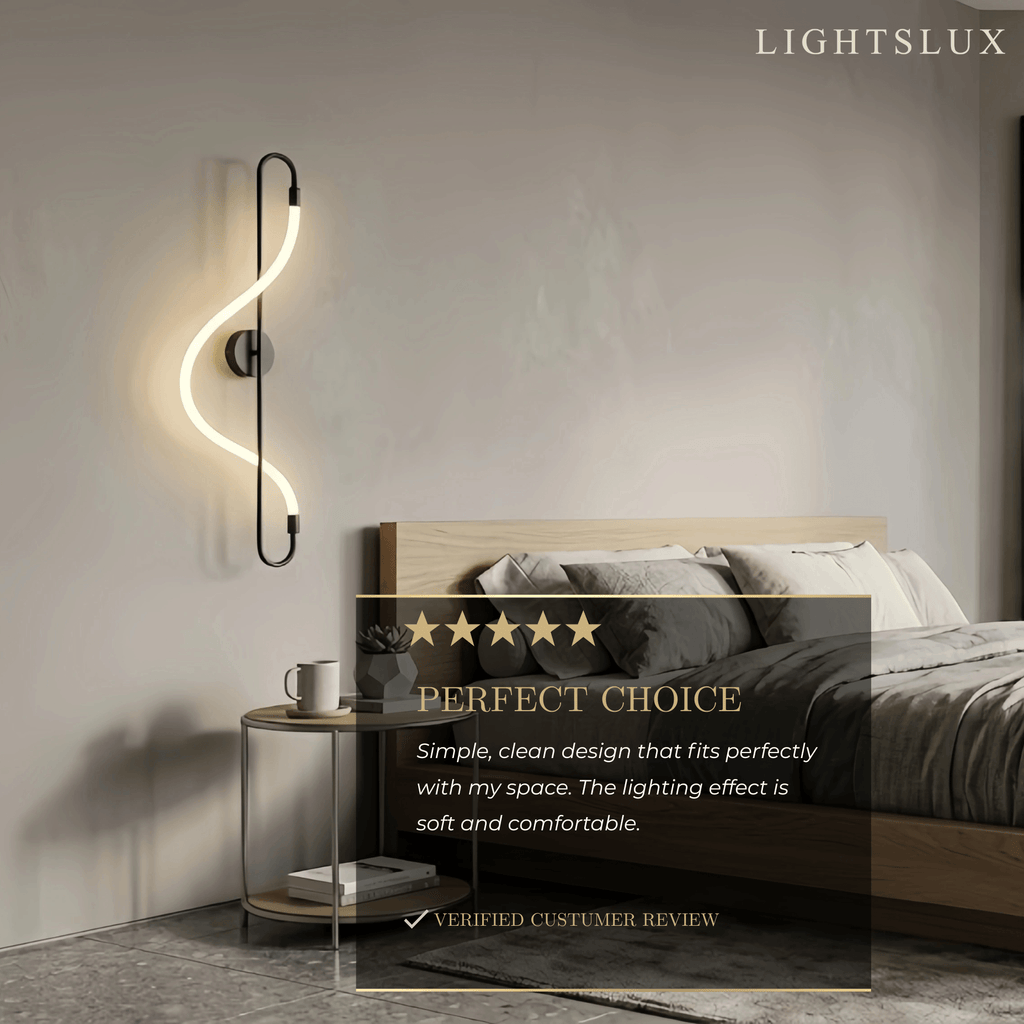Artistic Musical Note Wall Lamp – Gold/Black Metal for Living Room / Bedroom - Flindria