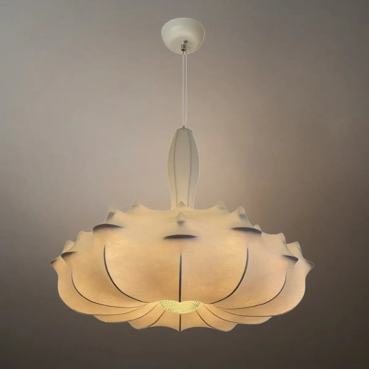 Nordic Silk Pendant Light -- White for Living Room Dining Room - Flindria