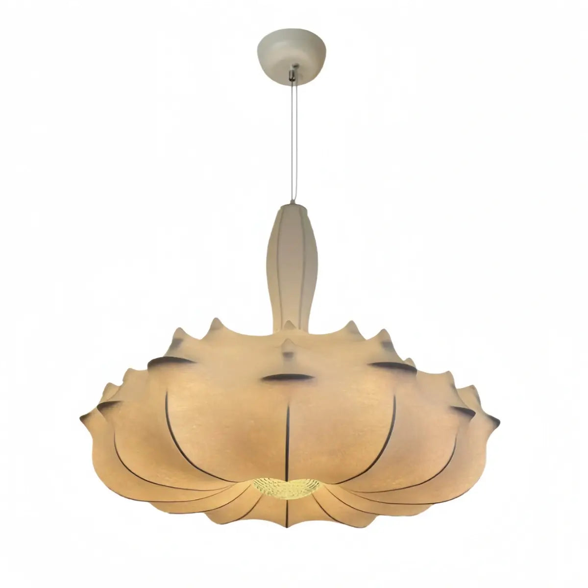 Nordic Silk Pendant Light -- White for Living Room Dining Room - Flindria