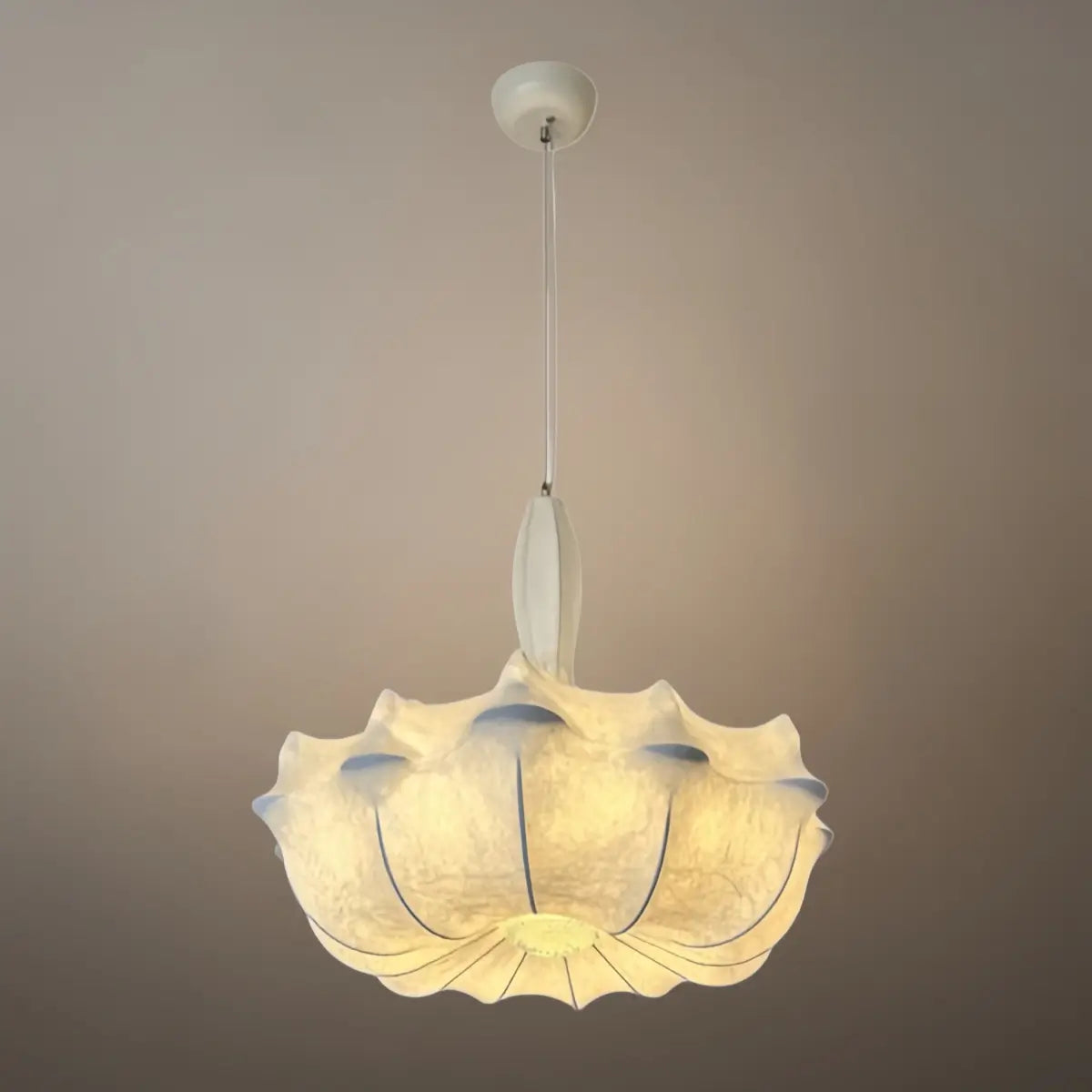 Nordic Silk Pendant Light -- White for Living Room Dining Room - Flindria