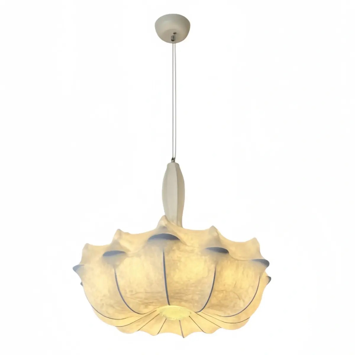 Nordic Silk Pendant Light -- White for Living Room Dining Room - Flindria