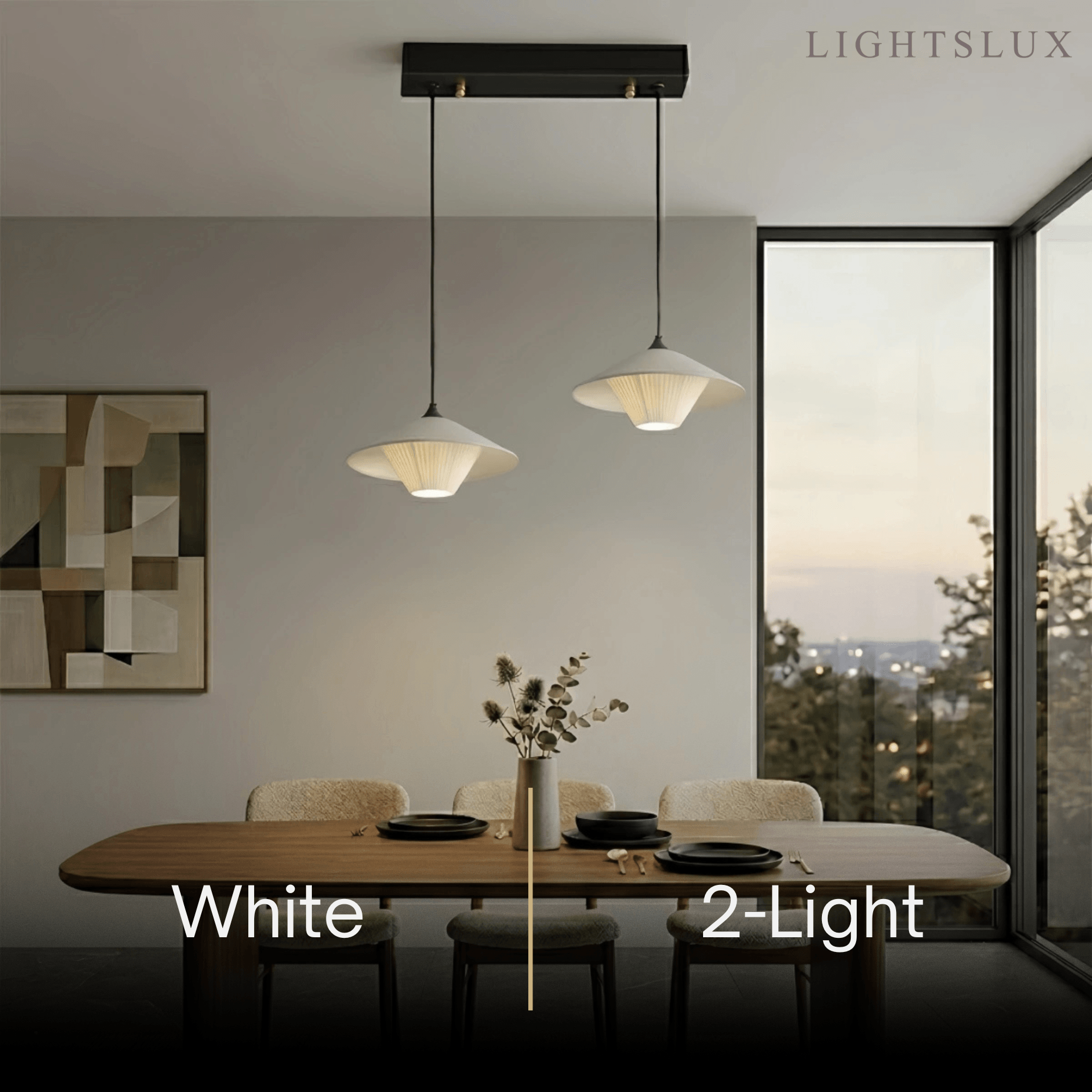 Wabi-sabi Cone Pendant Light -- Leather for Bedroom/Dining Room/Hallway - Flindria