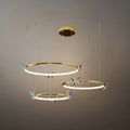 Moderne Rund Lysekrone -- Metal Sommerfugledesign Guld til Stue - Flindria