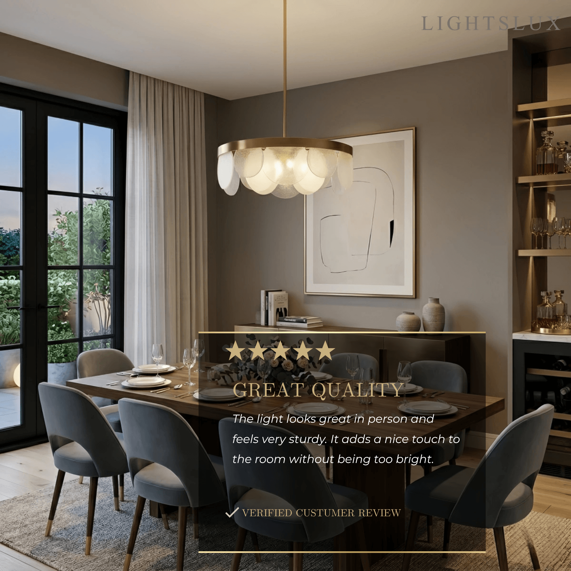 Candelabro moderno de vidrio – Vidrio texturizado y con semillas blanco para comedor - Flindria