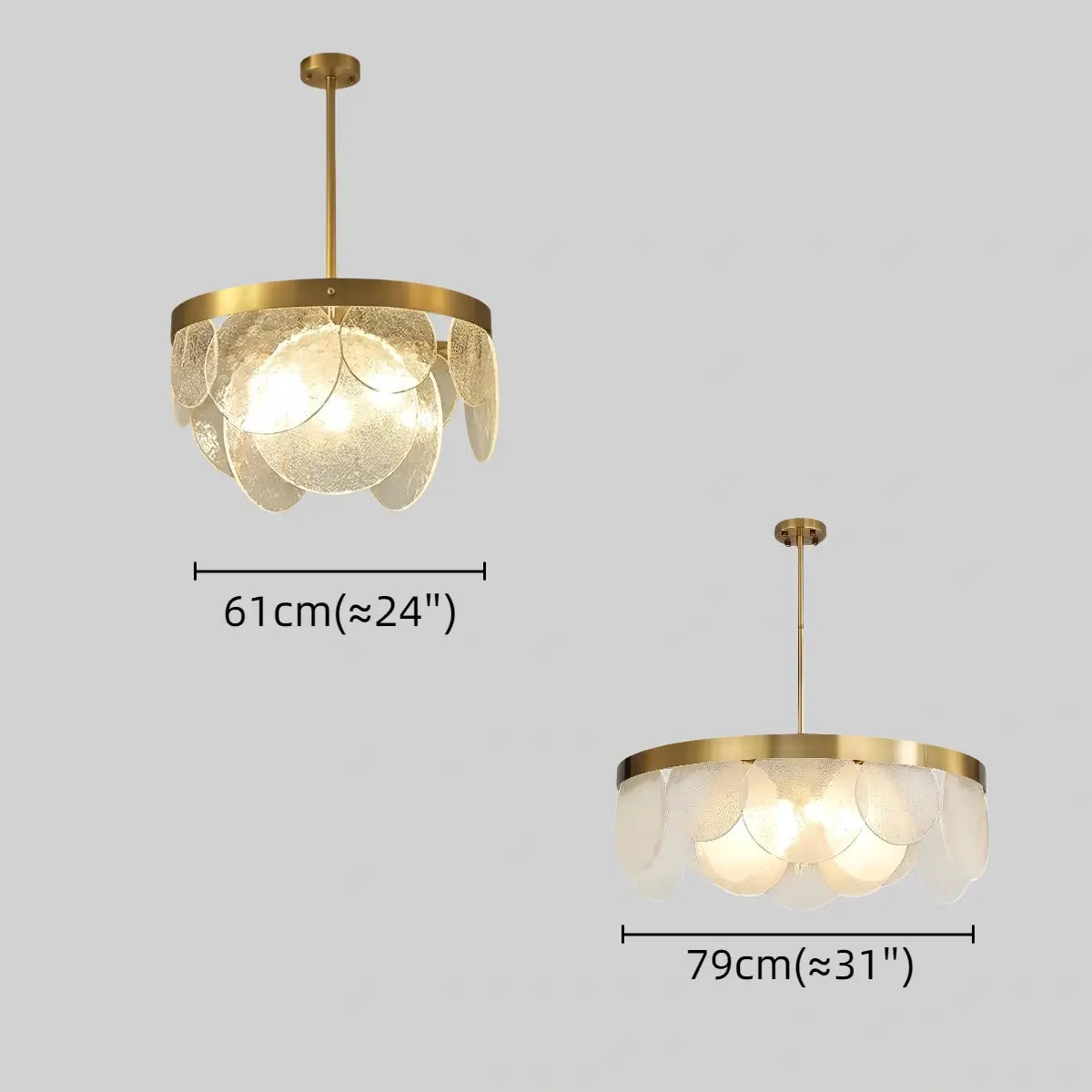 Candelabro moderno de vidrio – Vidrio texturizado y con semillas blanco para comedor - Flindria