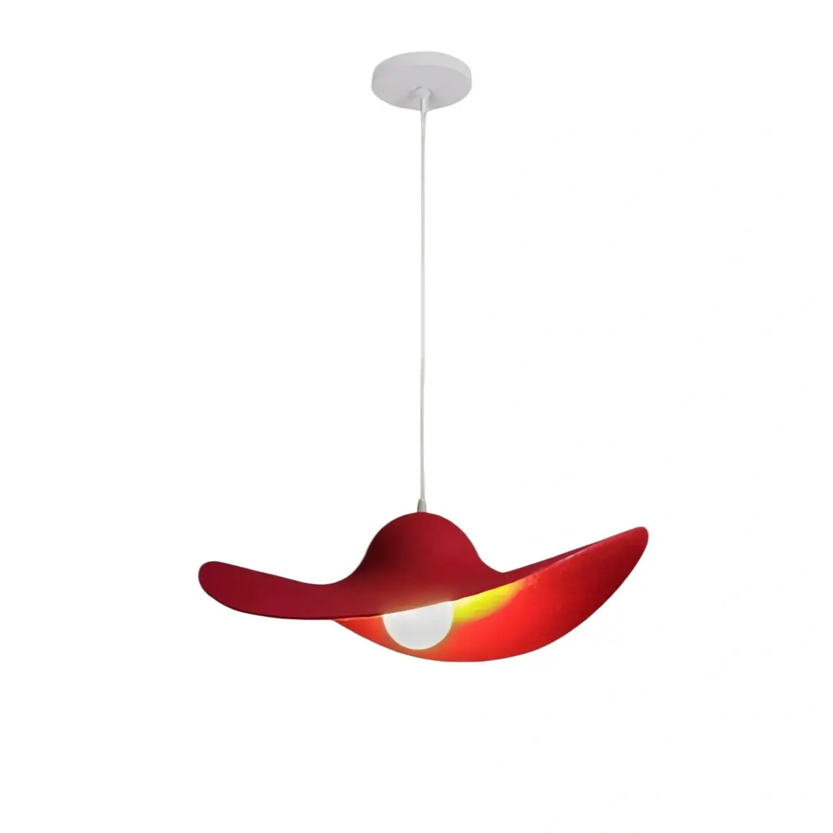 Nordic Felt Pendant Light -- Grey / Red for Kitchen Dining Room Hallway - Flindria