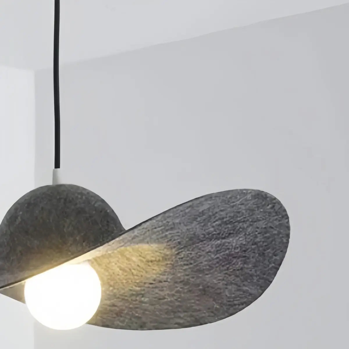 Nordic Felt Pendant Light -- Grey / Red for Kitchen Dining Room Hallway - Flindria