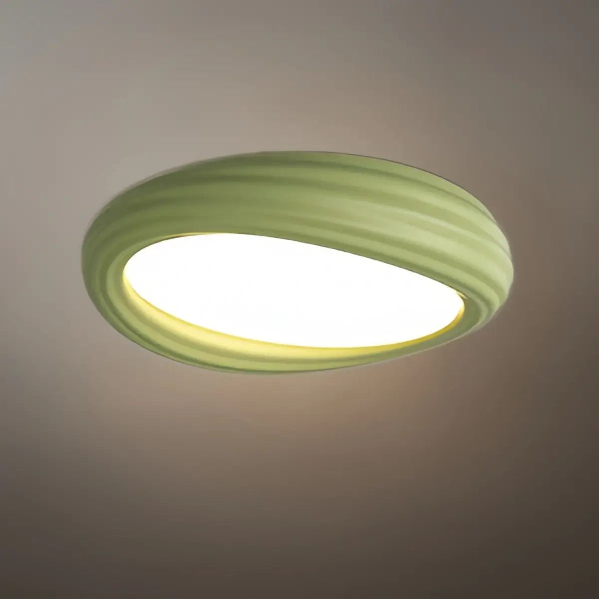 Cartoon Cookie Ceiling Light -- White/Matcha Green/Beige for Child's Room Nursery - Flindria
