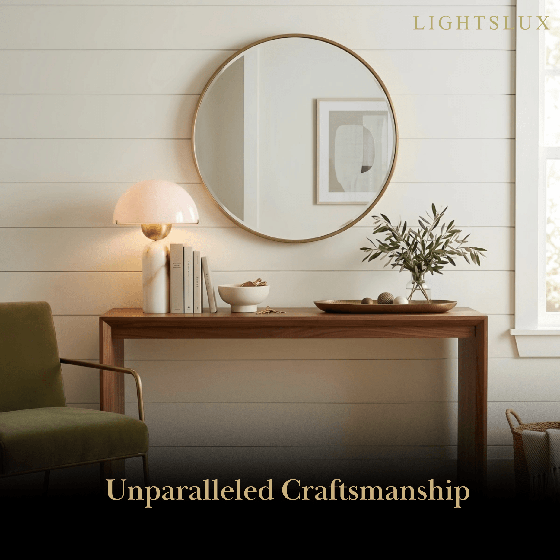 Minimalist Alabaster Table Lamp – Metal & Glass with Gold Finish for Indoor - Flindria