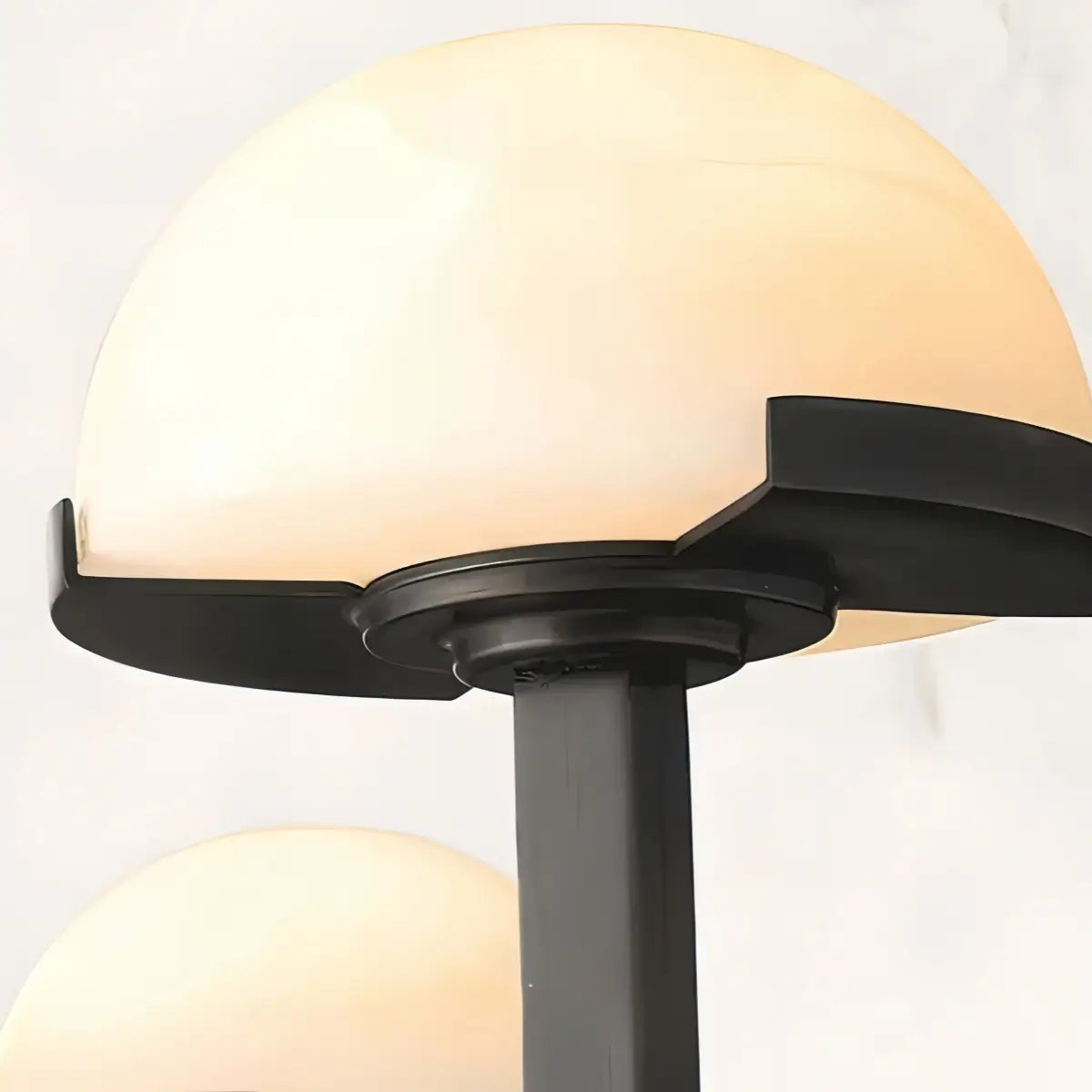 Modern Double Wall Light -- Brass & Alabaster for Indoor Wall - Flindria