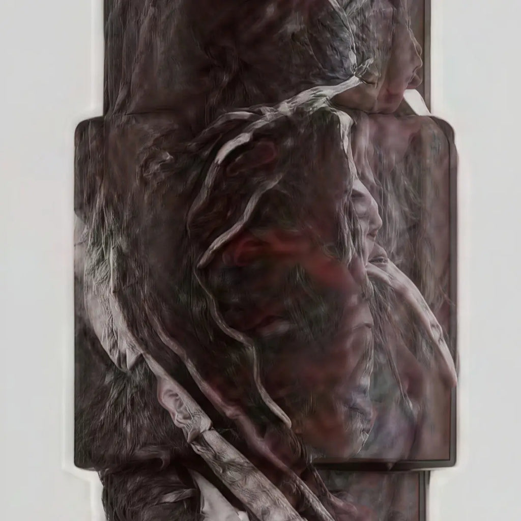 Minimalist Marble Alabaster Pendant Lamp -- Black / Brown & White for Indoor Damp-Rated Space - Flindria