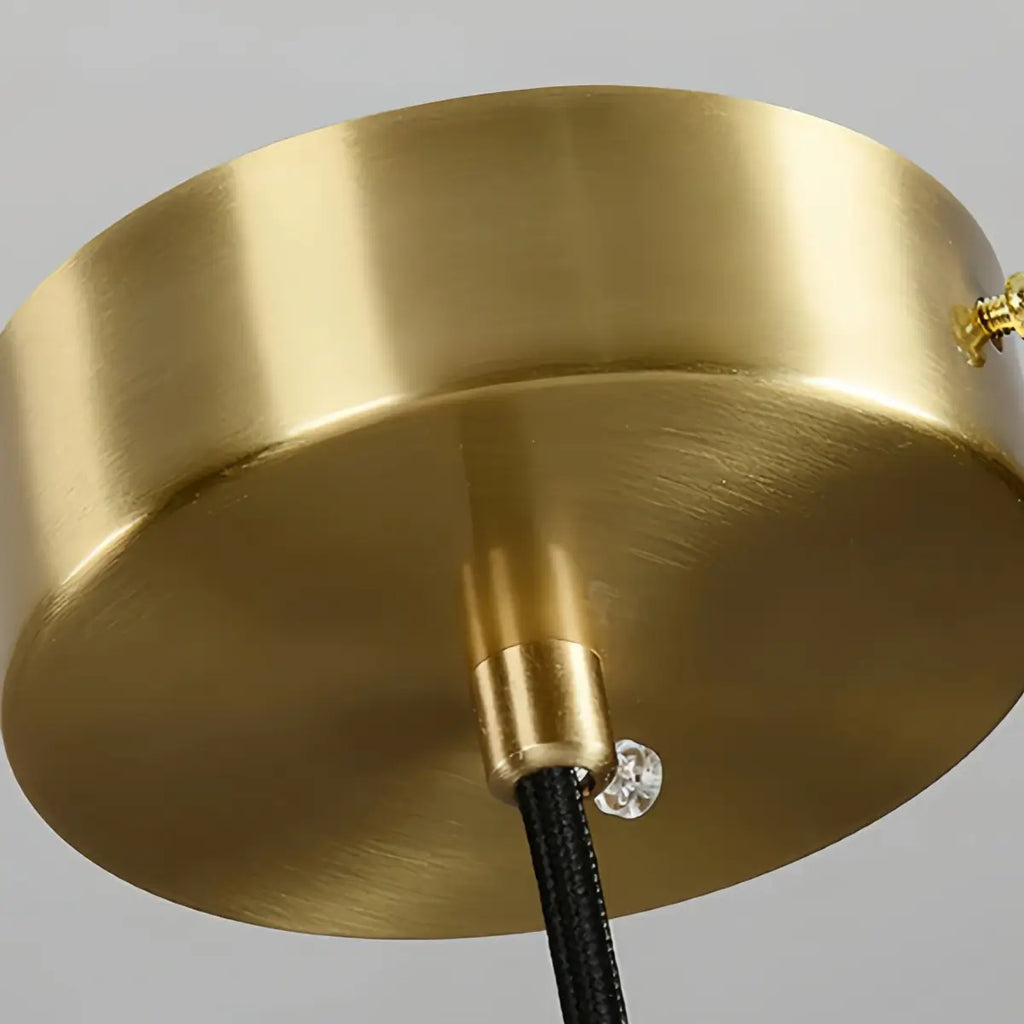 Modern Pendant Lamp -- Alabaster Hat-Shape for Dining Room - Flindria
