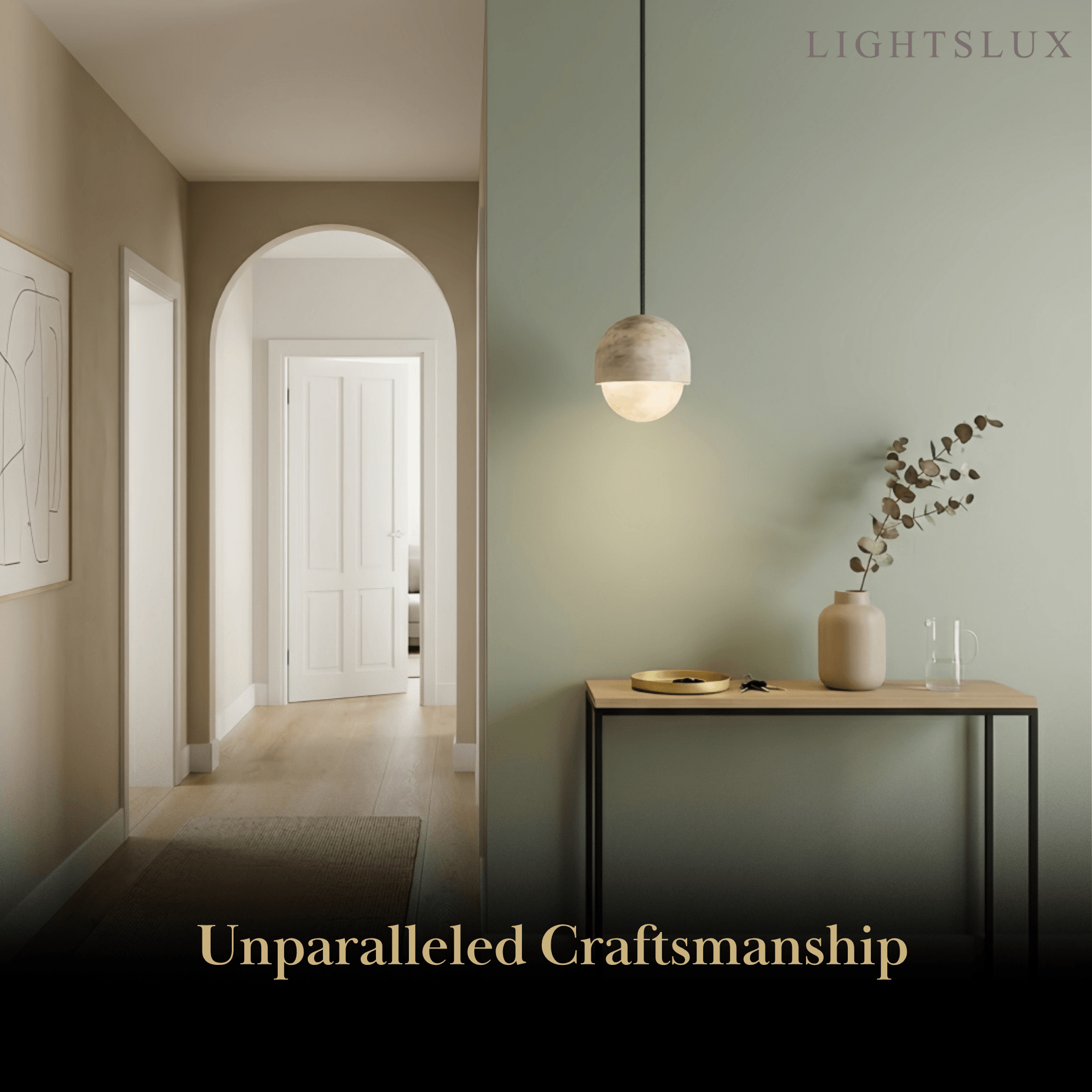 Modern Alabaster Pendant Light – White for Kitchen Island - Flindria