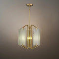 Modern Luxury Chandelier – Brass and Alabaster Brass White for Dining Room, Living Room, Entryway - Flindria