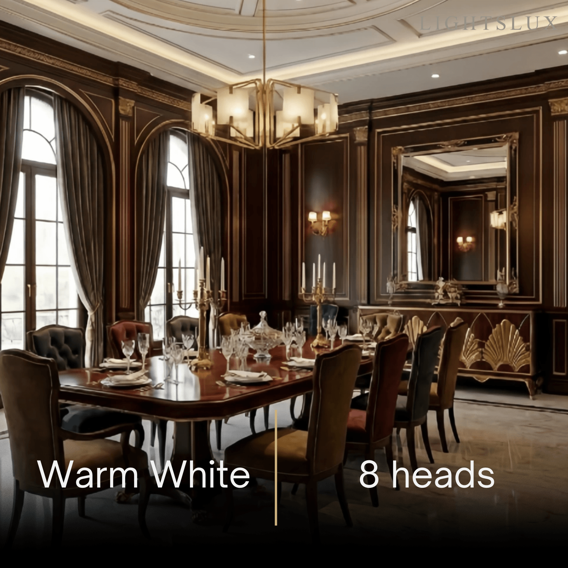 Modern Luxury Chandelier – Brass and Alabaster Brass White for Dining Room, Living Room, Entryway - Flindria