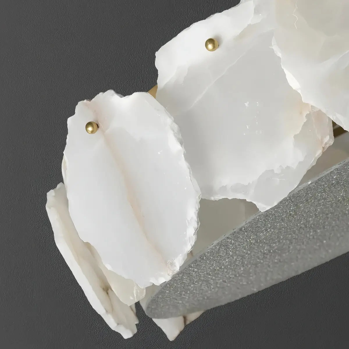 Modern Alabaster Glass Ceiling Light – White – Living Room, Bedroom & Dining Room - Flindria