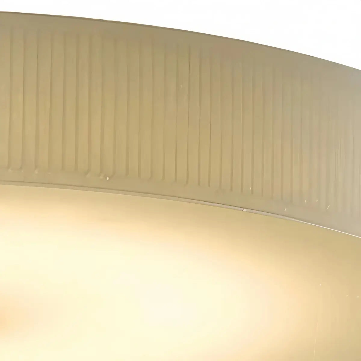 Minimalist Ceiling Light – Alabaster & Brass – White – Living Room, Bedroom & Hallway - Flindria