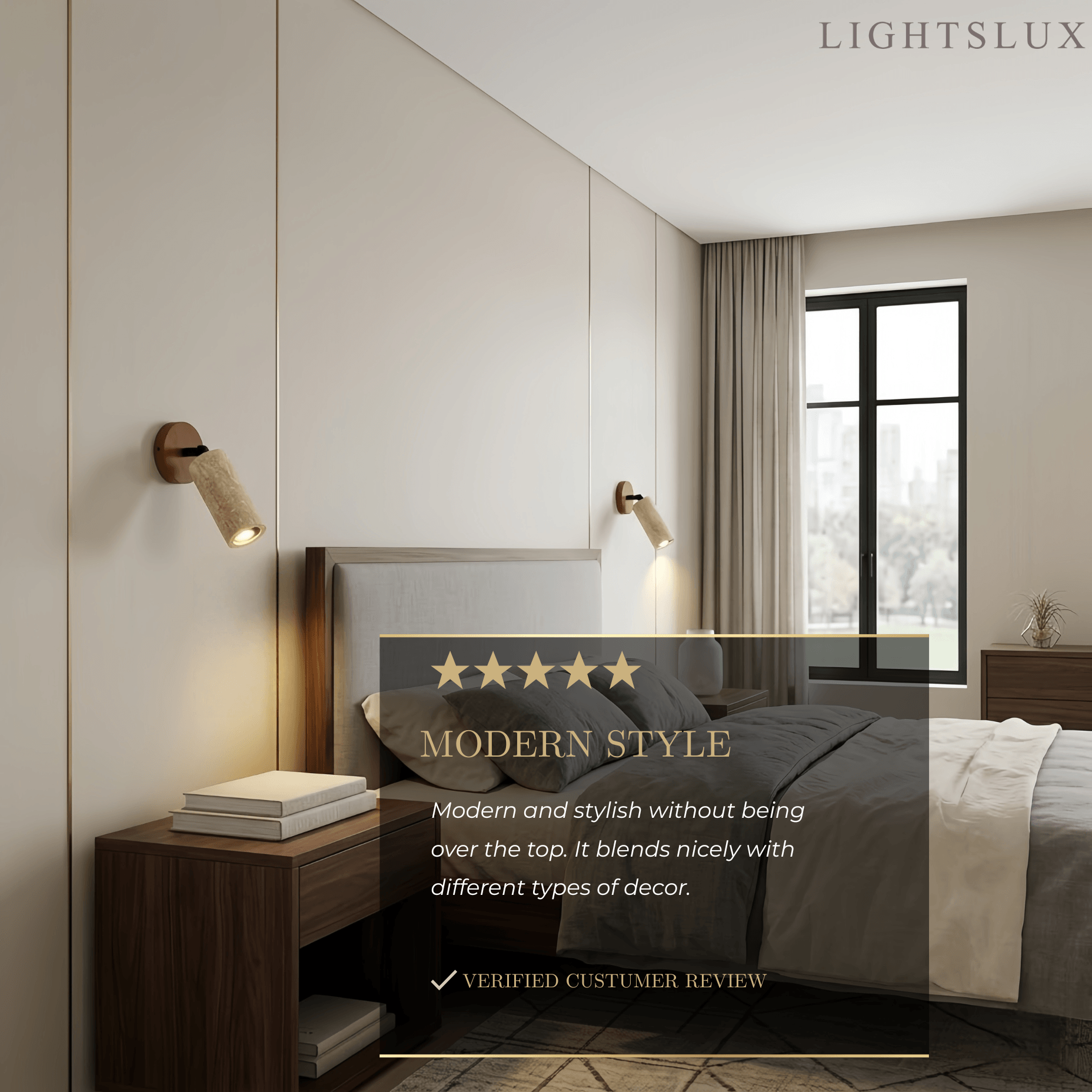 Lámpara colgante natural de travertino -- Nogal beige para sala de estar comedor - Flindria
