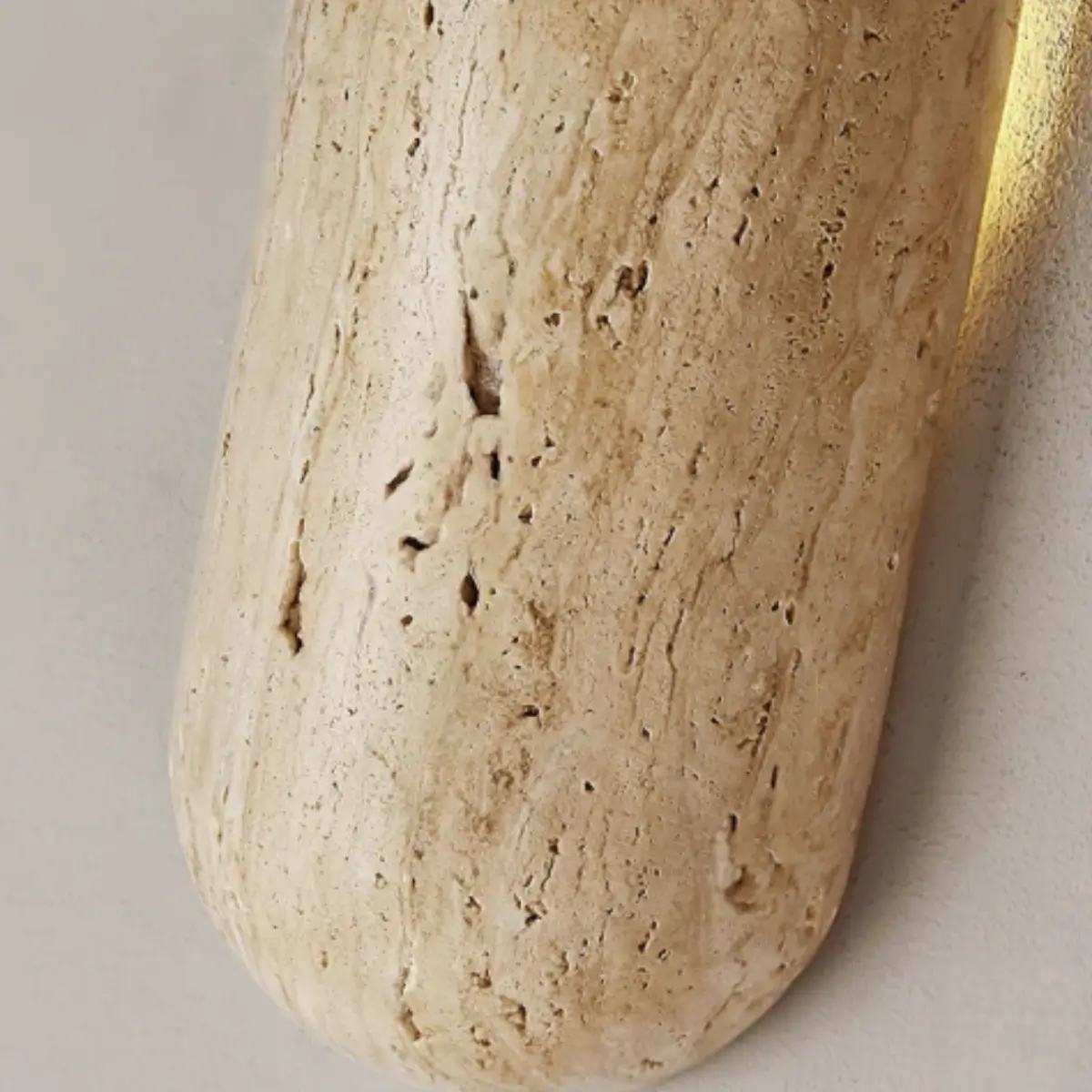 Natural Travertine Wall Light -- Beige for Hallway Bedroom Living Room Dining Room - Flindria