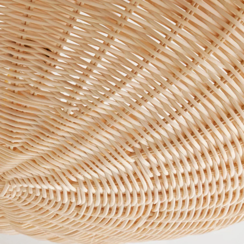 Natural Rattan Ceiling Light -- Natural Rattan for Living Room Bedroom - Flindria